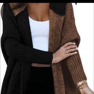 Black and brown cardigan